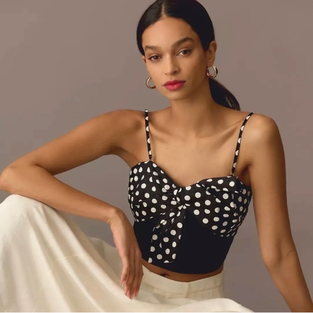 Anthropologie Dolan Polkadot Top without straps